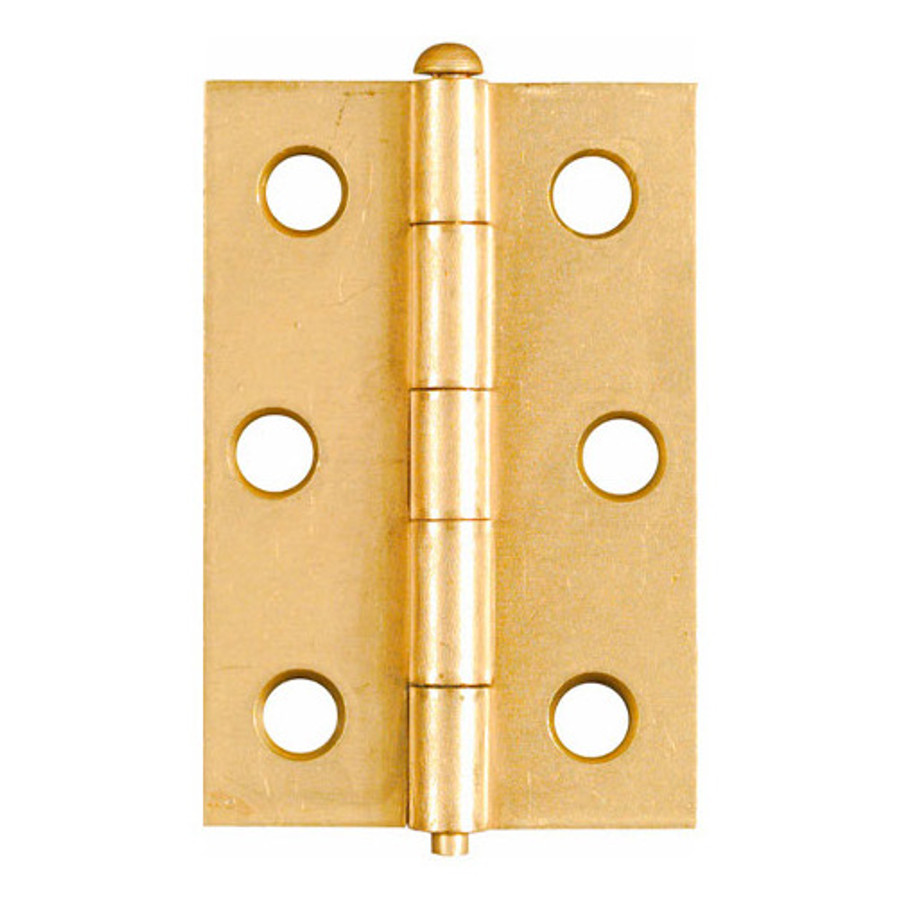 2-1/2" Brass Removable Pin Narrow Hinges (Pack of 2)