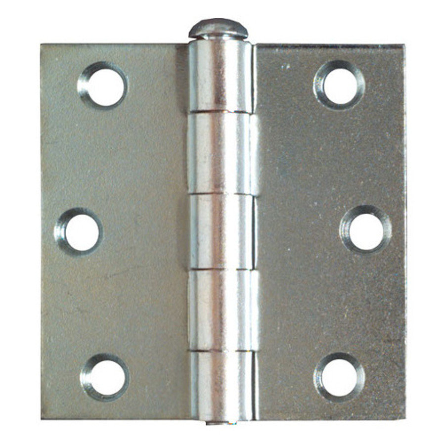 2-1/2" Zinc Plated Removable Pin Broad Hinges (Pack of 2)