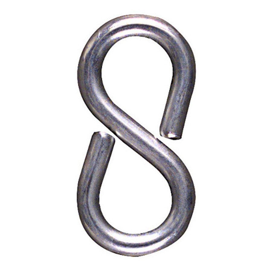1-1/8" Zinc Plated Closed "S" Hooks (Pack of 6)