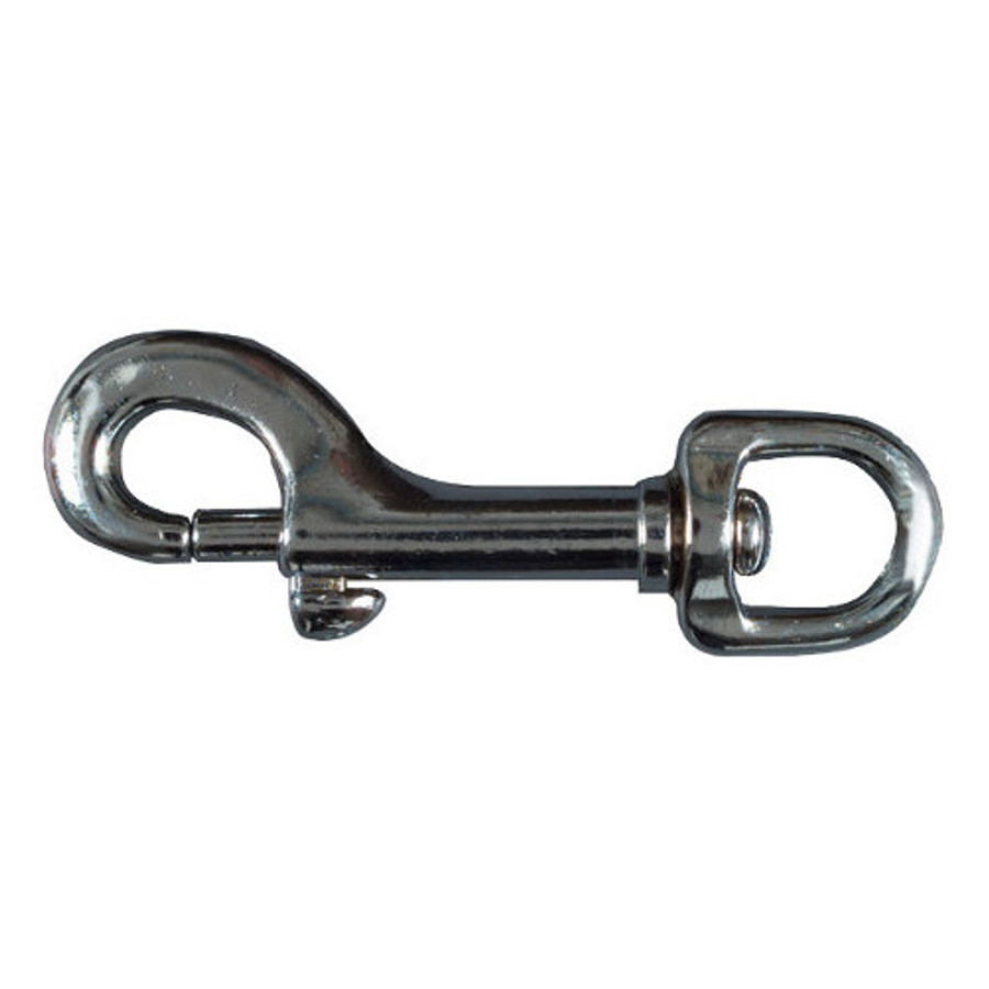 1/2" X 3" Nickel Plated Round Swivel Eye Bolt Snap