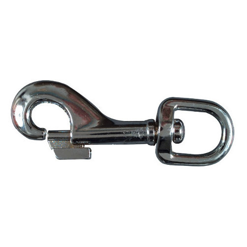 5/8" X 3-1/2" Nickel Plated Round Swivel Eye Bolt Snap