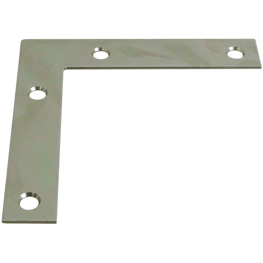 4" Zinc Plated Flat Corner Braces (Pack of 4)