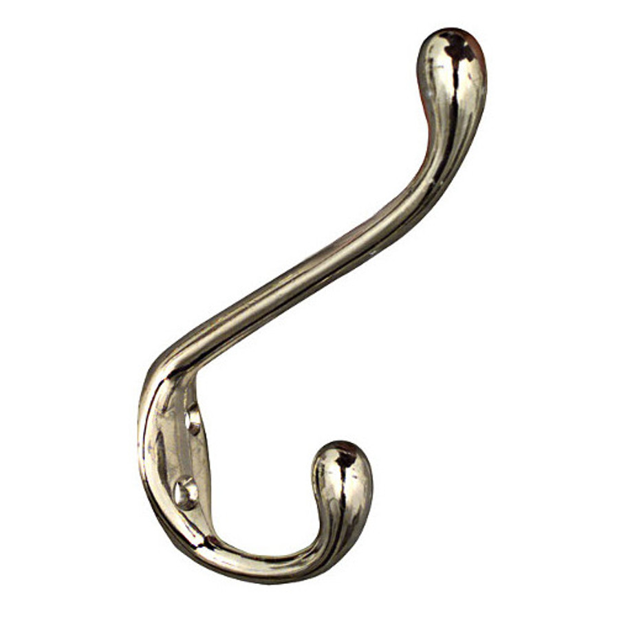 Nickel Plated Heavy Duty Coat & Hat Hook