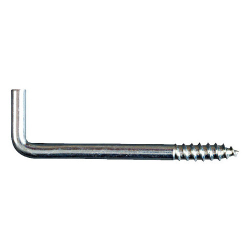 1-3/8" Zinc Plated Square Bend Screw Hooks (Pack of 10)