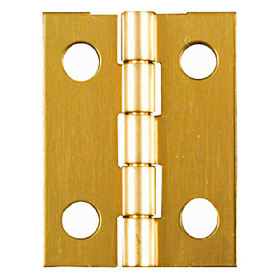 1" X 3/4" Solid Brass Narrow Hinges (Pack of 4)