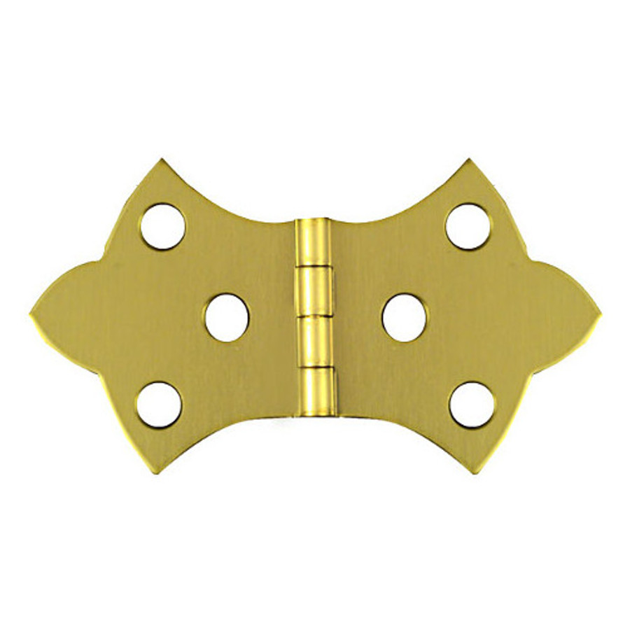 1-11/16" X 3-1/16" Solid Brass Decorative Hinges (Pack of 2)