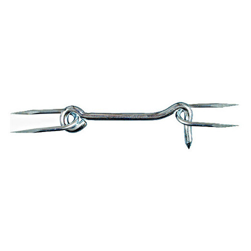 5" Zinc Plated Gate Hook w/ Staples