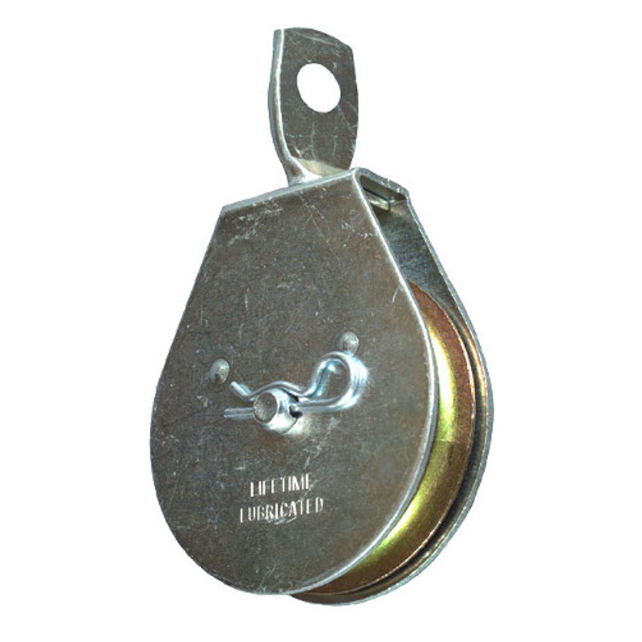 2-1/2" Zinc Plated Swivel Single Pulley