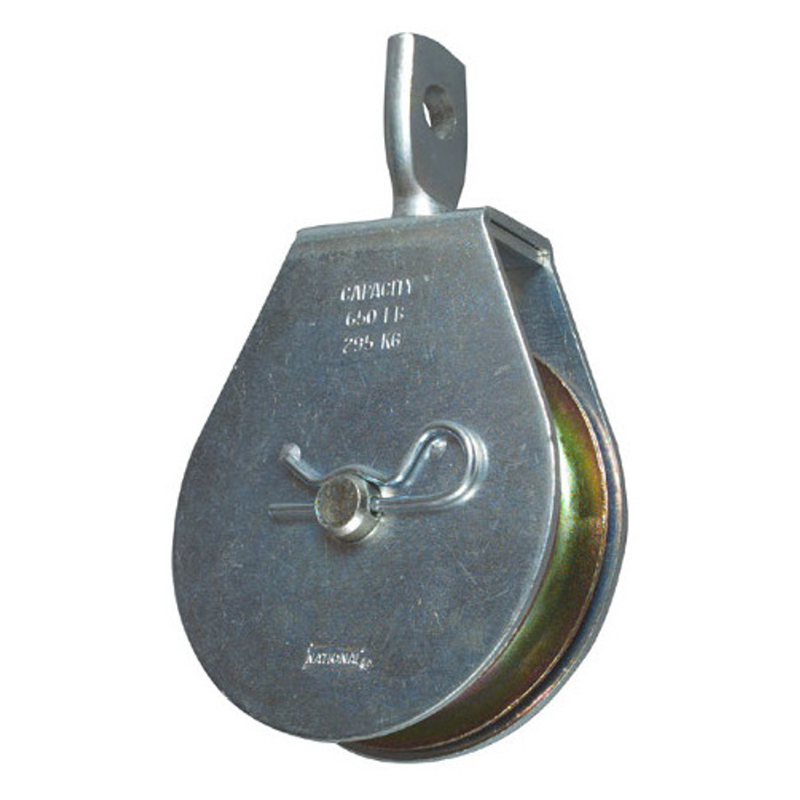 3" Zinc Plated Swivel Single Pulley