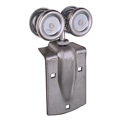 Pair Zinc Plated Rigid Box Rail Hanger w/ Single Door Strap (225 lb. Capacity)