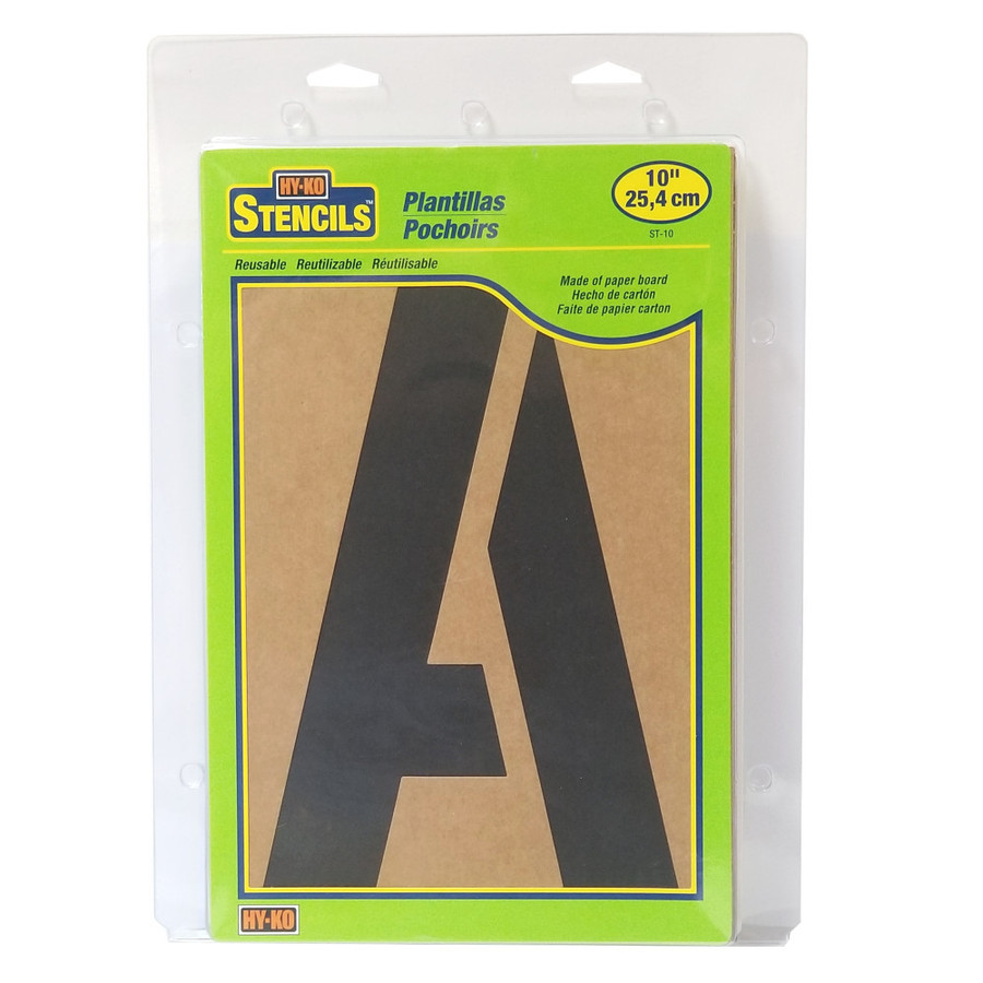 10" Reusable Oilboard Stencil Set (Letters & Numbers)