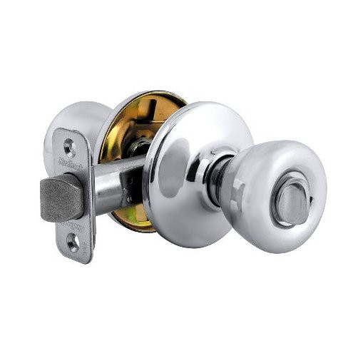Kwikset Tylo Satin Chrome Privacy Lockset - (2-3/8" or 2-3/4" Backset)