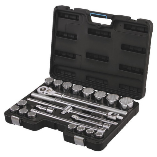 Channellock 3/4" Drive 12-Point Shallow Socket Set 7/8" to 2" (23 Pieces)