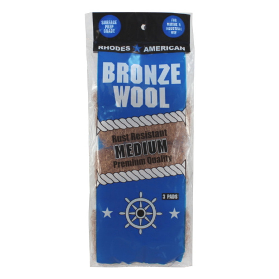 Medium Bronze Wool Pads (Pack of 3)