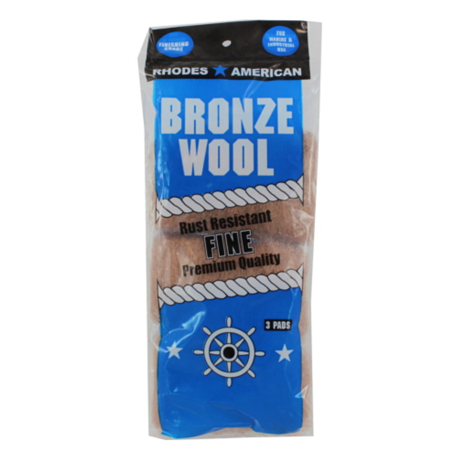 Fine Bronze Wool Pads (Pack of 3)