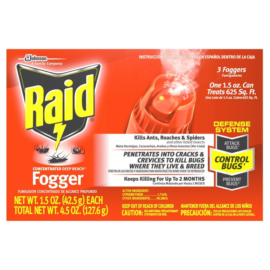 Raid Deep Reach Fogger Spray (Pack of 3)
