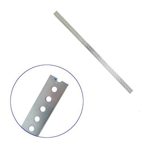 1-3/8" X .074" X 4' Galvanized Slotted Flat Iron