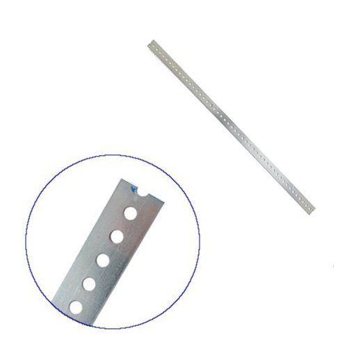 1-3/8" X .074" X 3' Galvanized Slotted Flat Iron