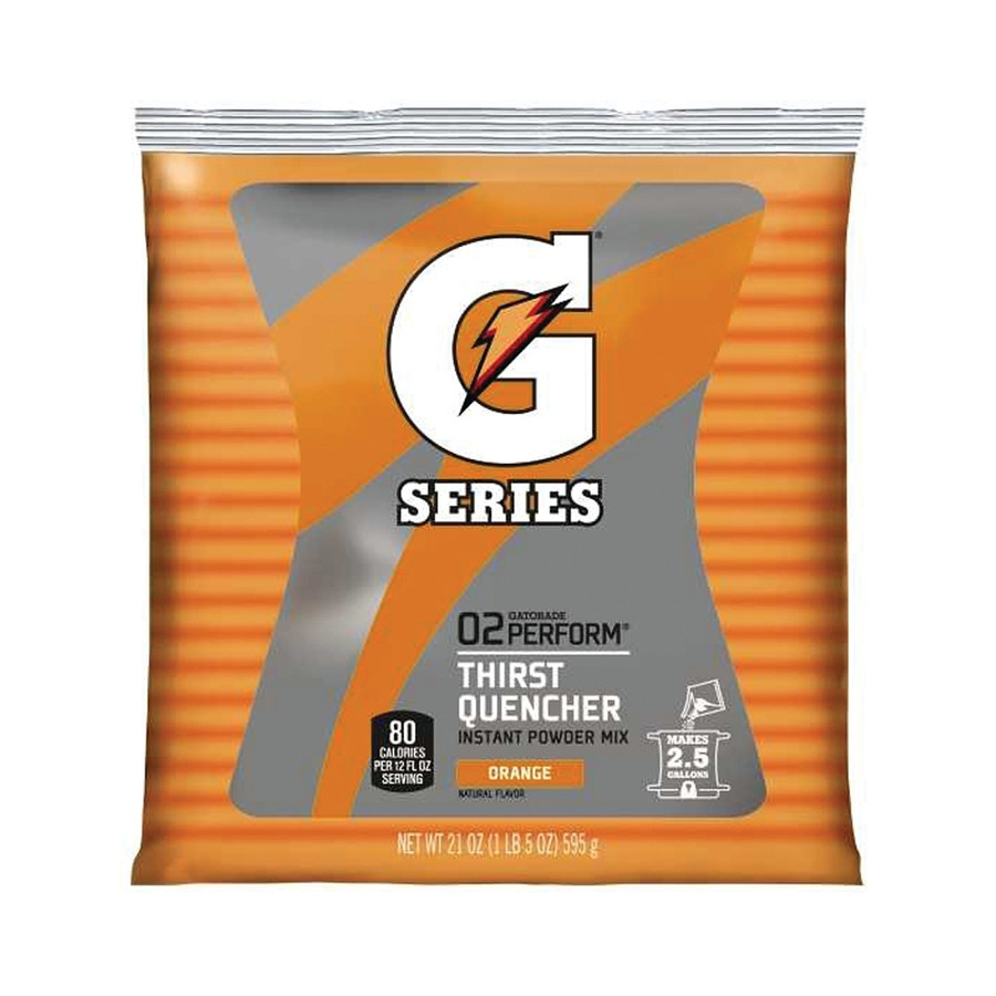 21 oz. Gatorade Orange Flavor Powder - Makes 2-1/2 Gallons