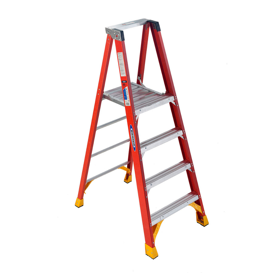 4' Fiberglass Platform Ladder (Type 1A - 300 lb. Test) - (Available For Local Pick Up Only)