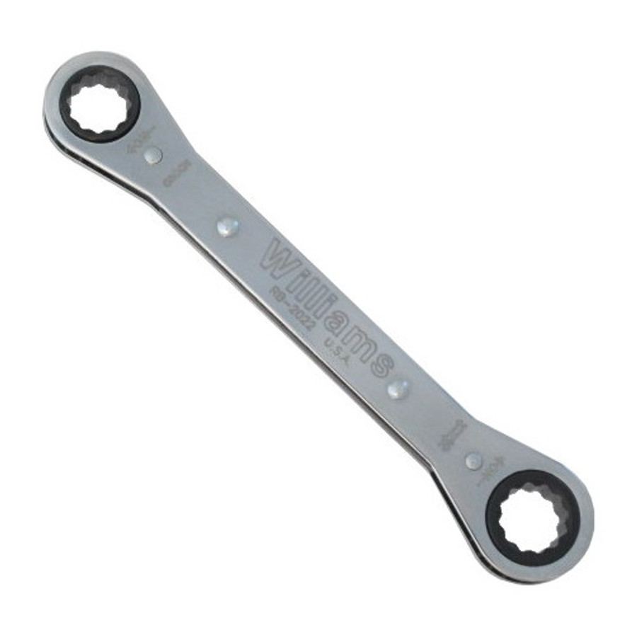 5/8" And 11/16" Double Head Ratcheting Box Wrench - 12 Point