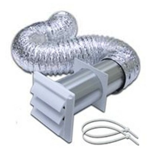 4" X 8' White Louver Vent Kit