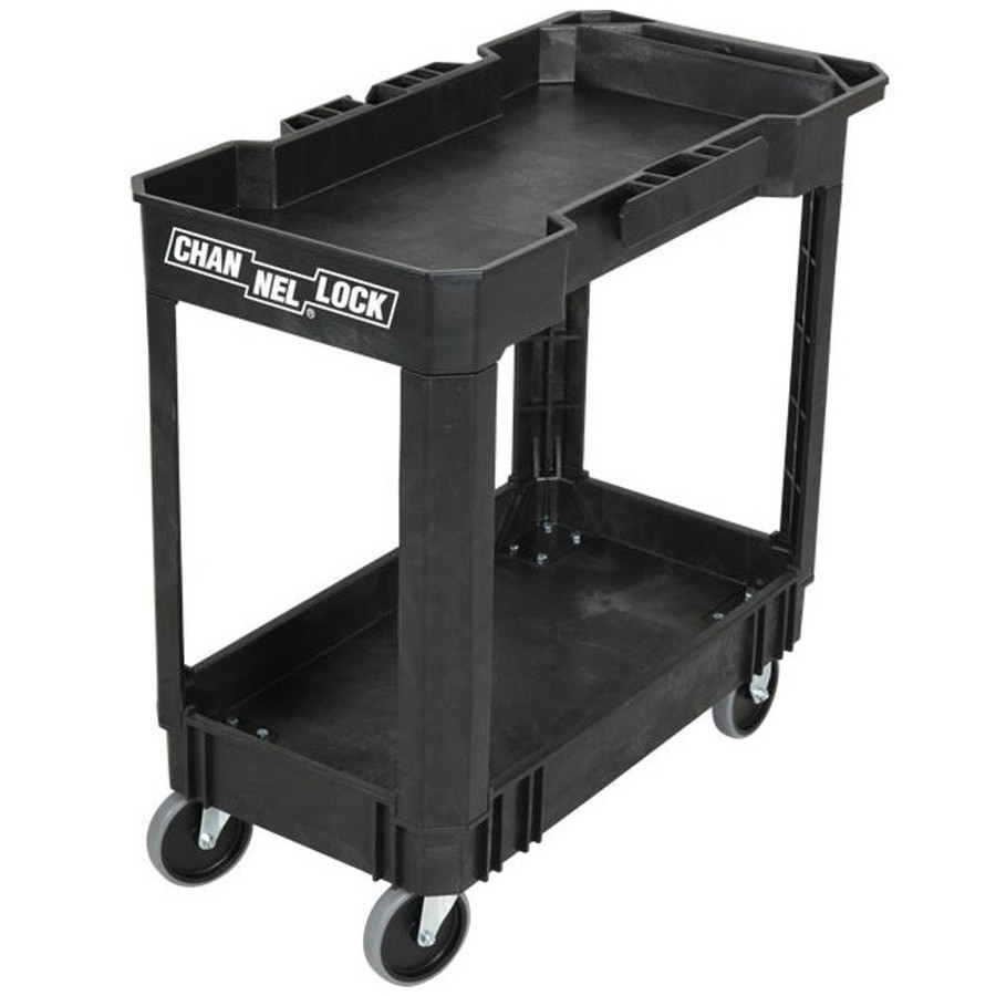 Channellock Heavy Duty 2-Shelf Utility Cart (240 Lb. Capacity)