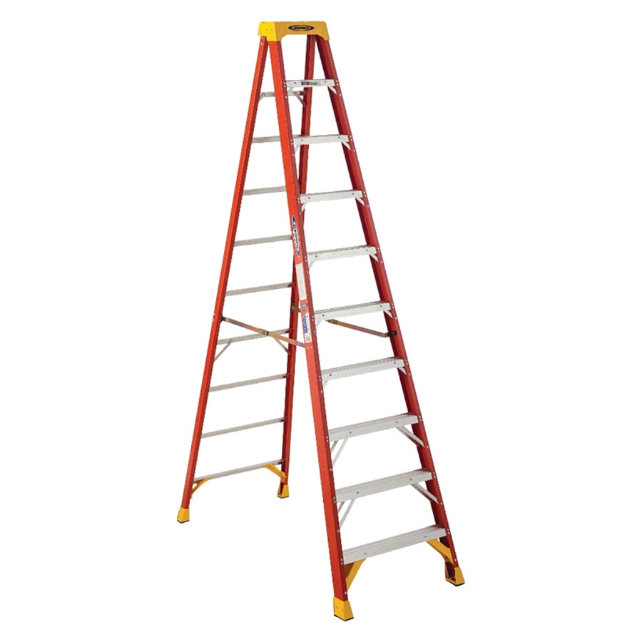 10' Fiberglass Step Ladder (Type 1A - 300 lb. Test)