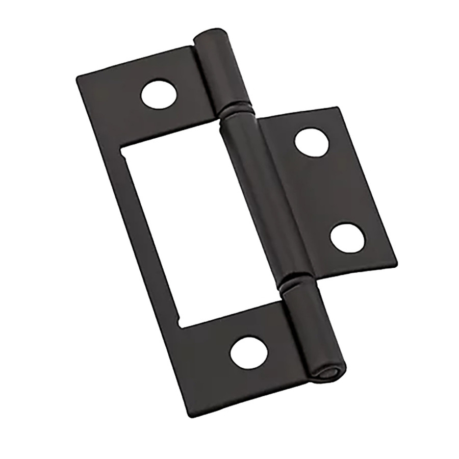 3" Oil Rubbed Bronze Non-Mortise Hinges (Pack of 2)