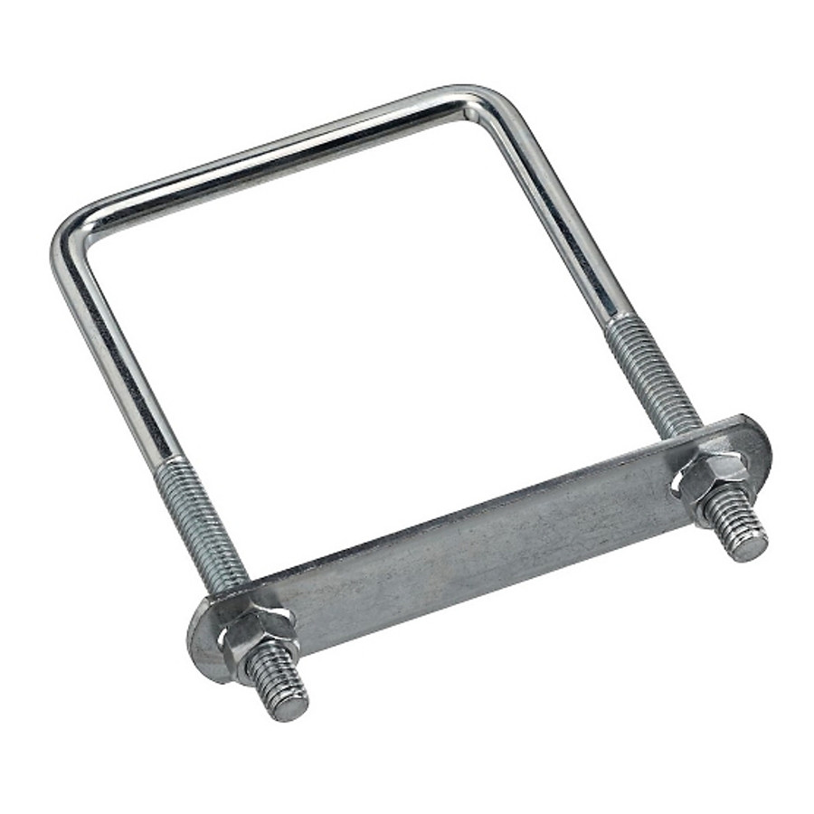 3/8" X 3-5/8" X 6" Zinc Plated Square U-Bolt