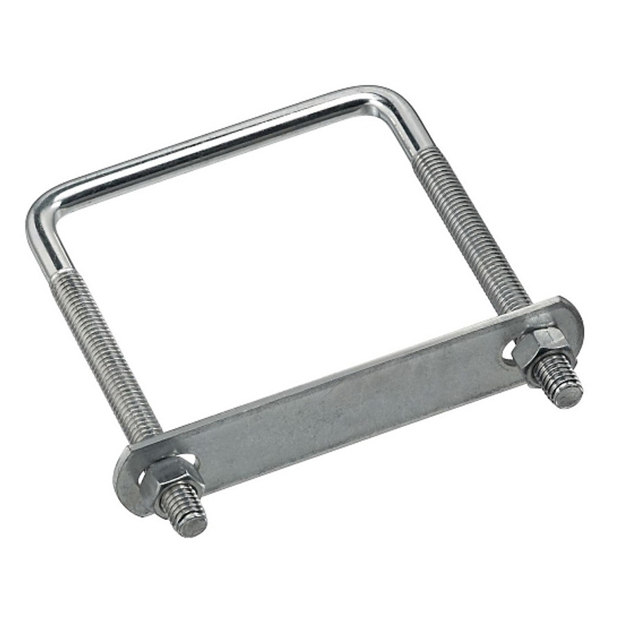 3/8" X 3-5/8" X 5" Zinc Plated Square U-Bolt