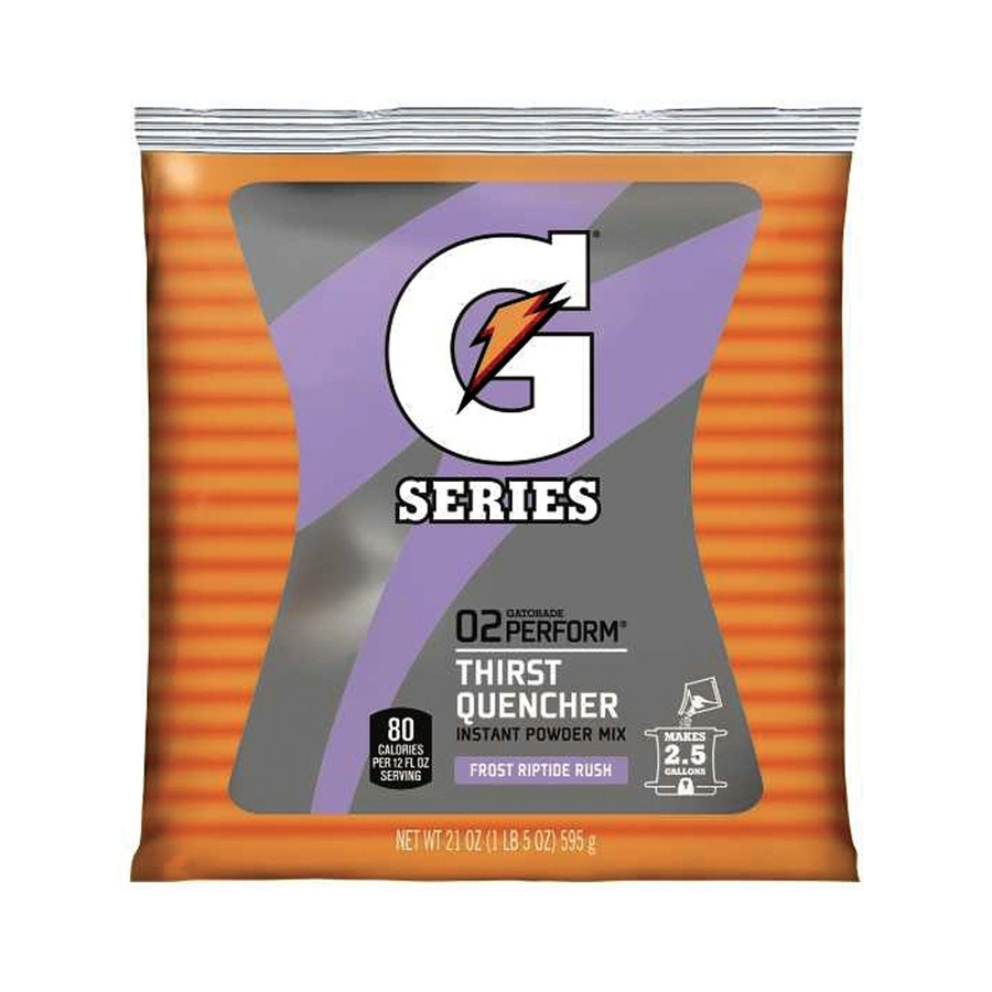 21 oz. Gatorade Riptide Rush Flavor Powder - Makes 2-1/2 Gallons