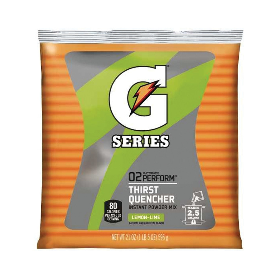 21 oz. Gatorade Lemon-Lime Flavor Powder - Makes 2-1/2 Gallons