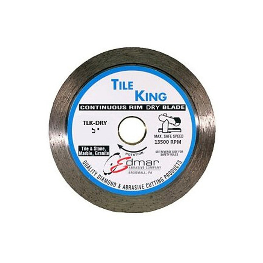 5" X 7/8"-5/8" Continuous Rim Dry Diamond Blade