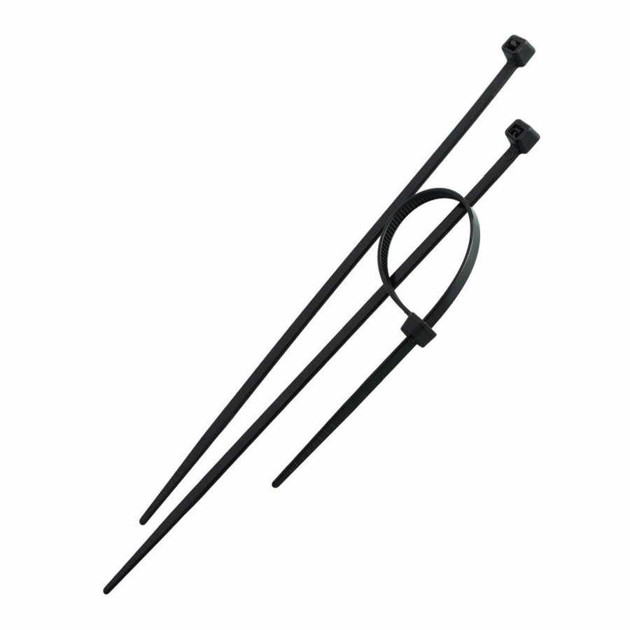 8" UV Resistant Black Nylon Cable Ties (Pack of 1,000)
