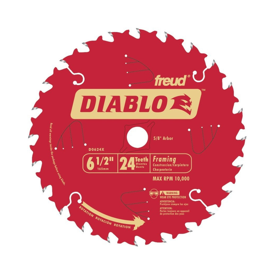 6-1/2" X 24T Carbide Tip Circular Saw Blade