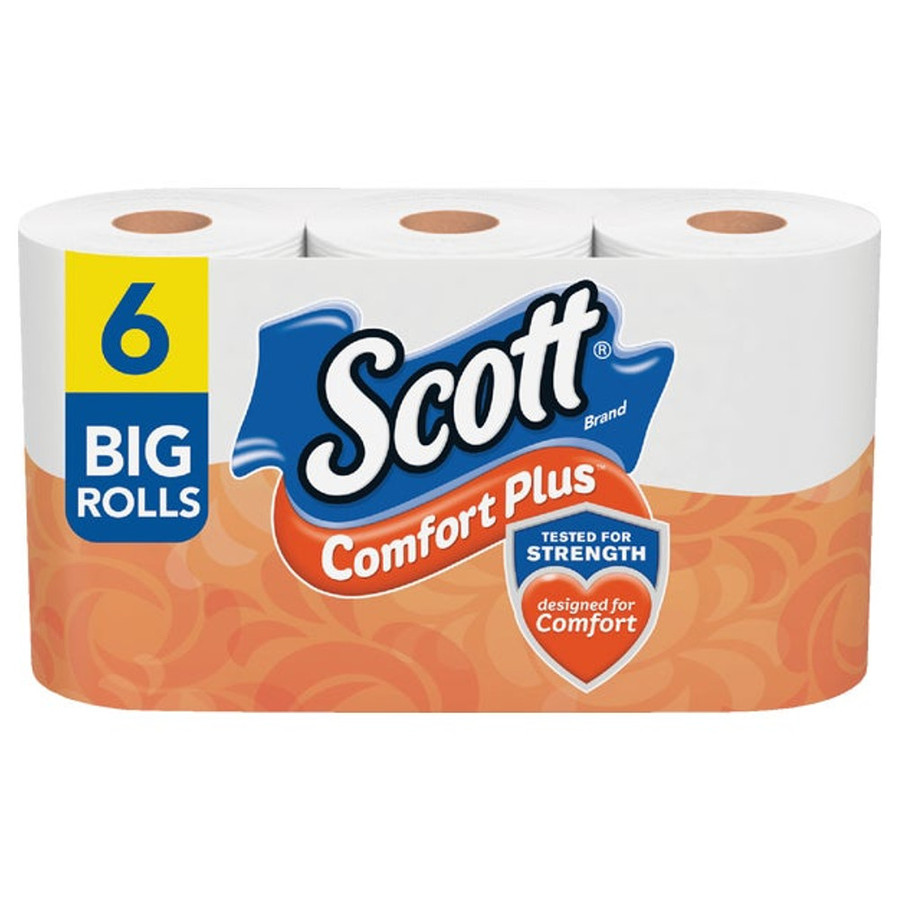 Scott Comfort Plus Toilet Paper (Pack of 6)