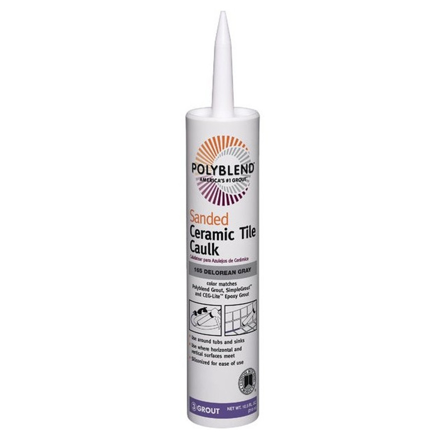 Polyblend 10.5 oz. DeLorean Gray Sanded Tile Caulk