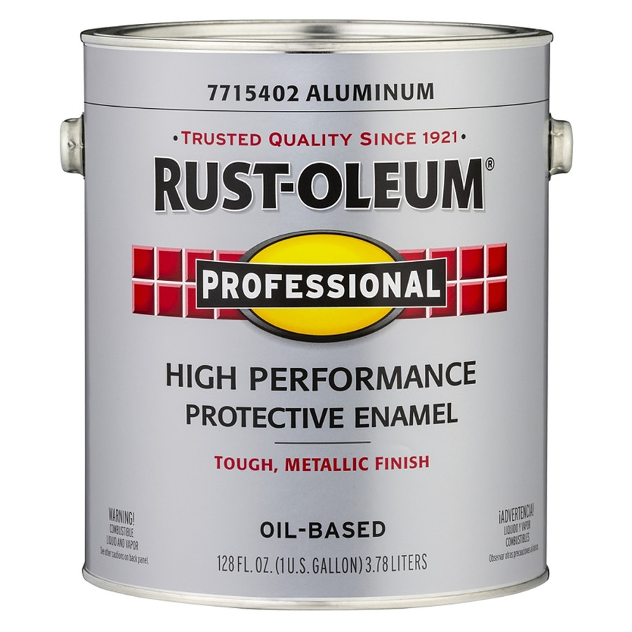 Gallon Rust-Oleum Gloss Aluminum High Performance Protective Enamel Paint