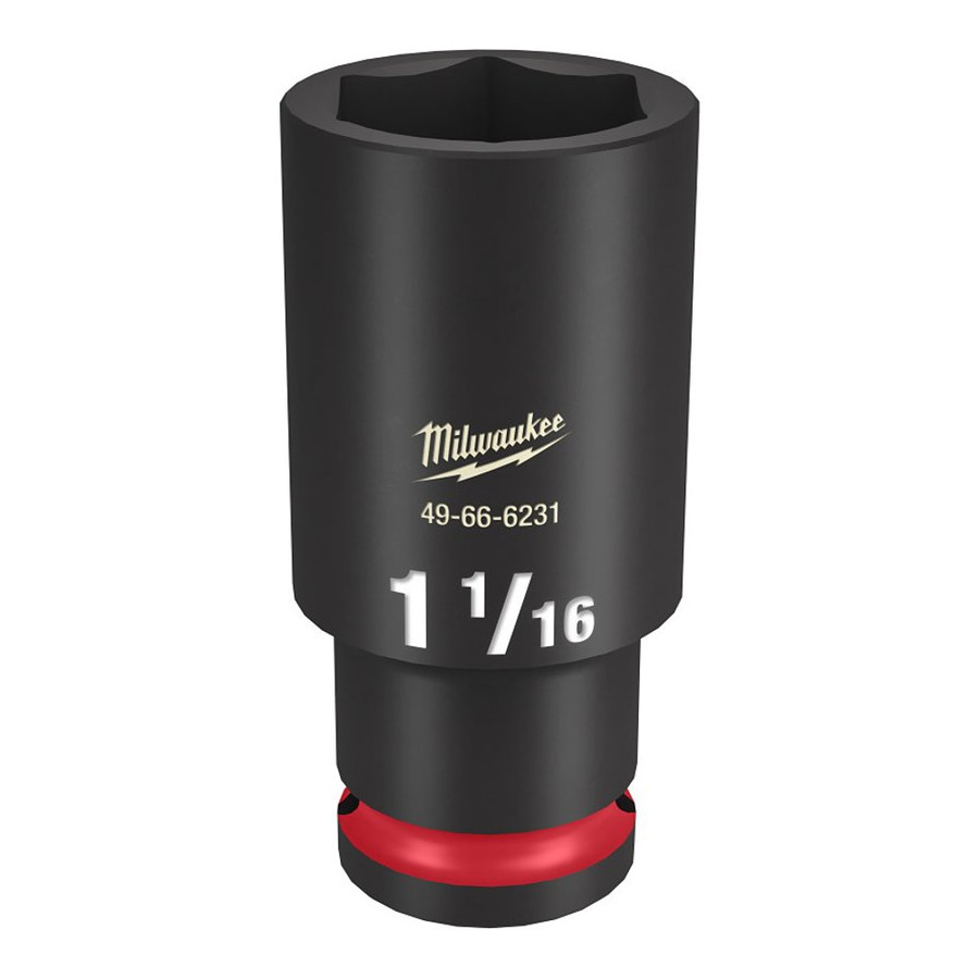 1/2" Drive X 1-1/16" Deep S.A.E. Impact Socket