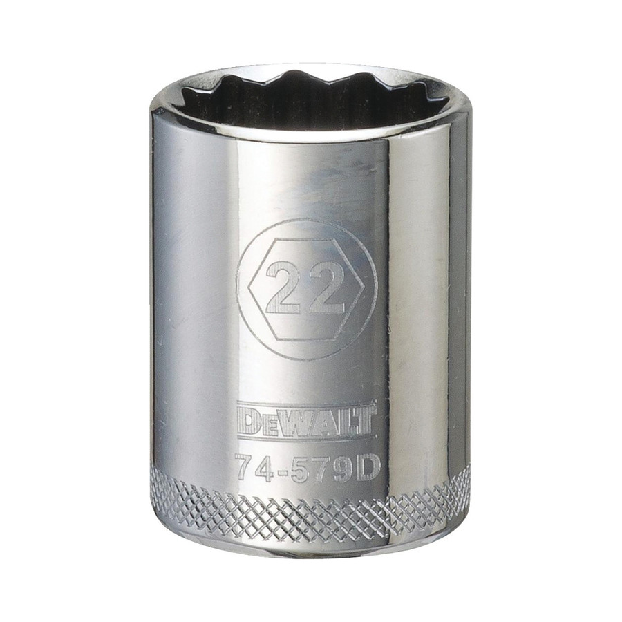 1/2" Drive X 22 mm Shallow Metric Socket