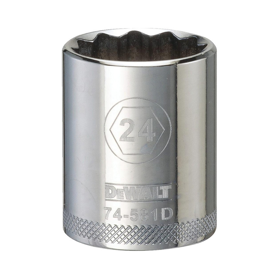 1/2" Drive X 24 mm Shallow Metric Socket