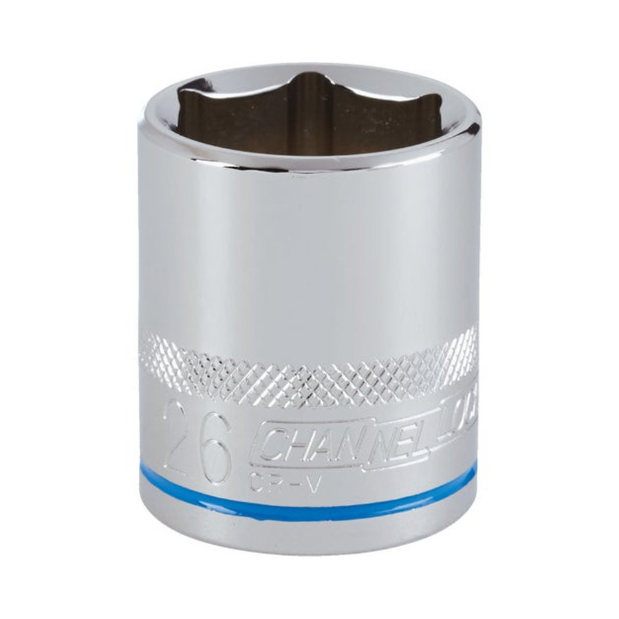 1/2" Drive X 26 mm Shallow Metric Socket