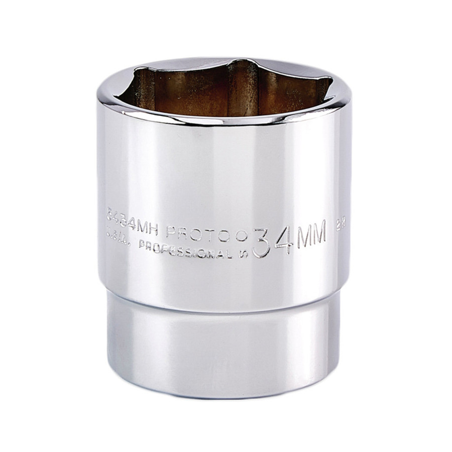 1/2" Drive X 34 mm Shallow Metric Socket