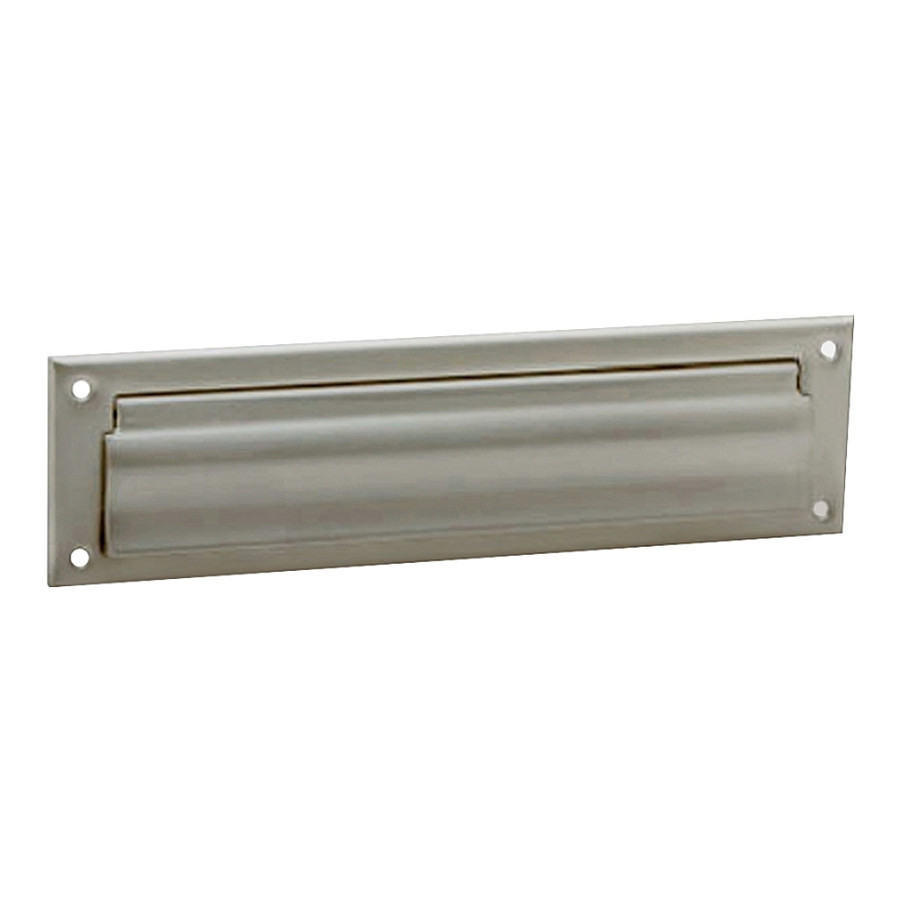 3-1/2" X 13" Solid-Brass Satin Nickel Mail Slot