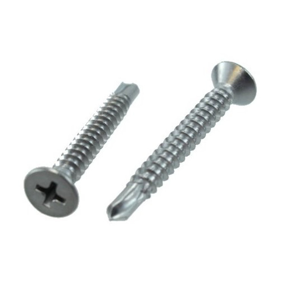 # 6 X 1" Stainless Steel Flat Head Phillips Drill & Tap Screws (Box of 100)