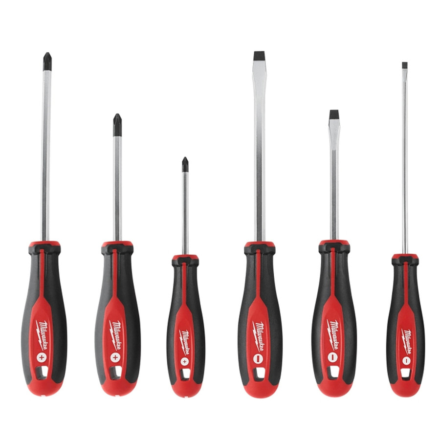 Milwaukee 6 pc Cushion Grip Screwdriver Set