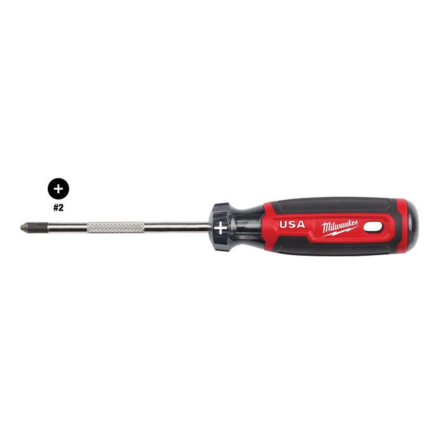 Milwaukee # 2 X 4" Phillips Cushion Grip Screwdriver