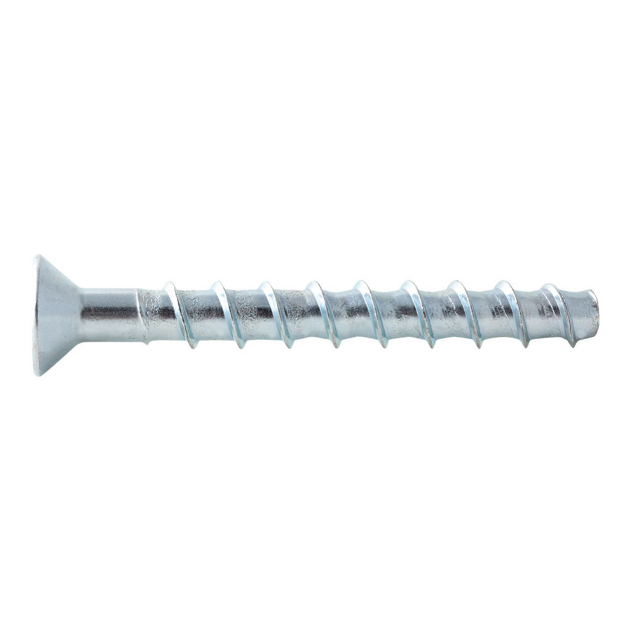 1/2" X 4" Flat Head Screw Bolt Anchors (Pack of 12)