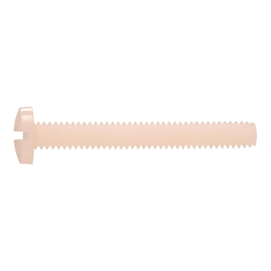 6/32 X 1" Binding Head Slotted Nylon Machine Screw